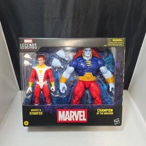Marvel Legends STARFOX & CHAMPION OF THE UNIVERSE Action Figure 2 Pack NIB (N)